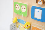 Viga Wooden Small House Busy Board - Montessori Sensory Wall & Tabletop Activity Center