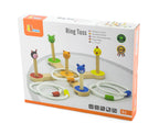 Viga Wooden Animal Ring Toss Game - 12-Piece Adjustable Indoor/Outdoor Activity Set