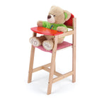 Viga Premium Wooden Doll High Chair - Montessori Role Play Furniture for Kids
