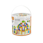 Viga 100-Piece Alphabet & Number Wooden Blocks - Deluxe Montessori STEM Learning Set