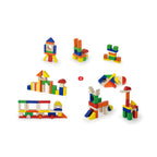 Viga 100-Piece Classic Colorful Wooden Blocks - Montessori Open-Ended Construction Set