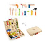 Viga 12-Piece Ultimate Handyman Wooden Tool Case - Deluxe STEM Engineering Play Set