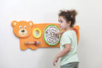 Viga 91cm Bear Activity Wall Toy - Montessori Sensory Discovery Center