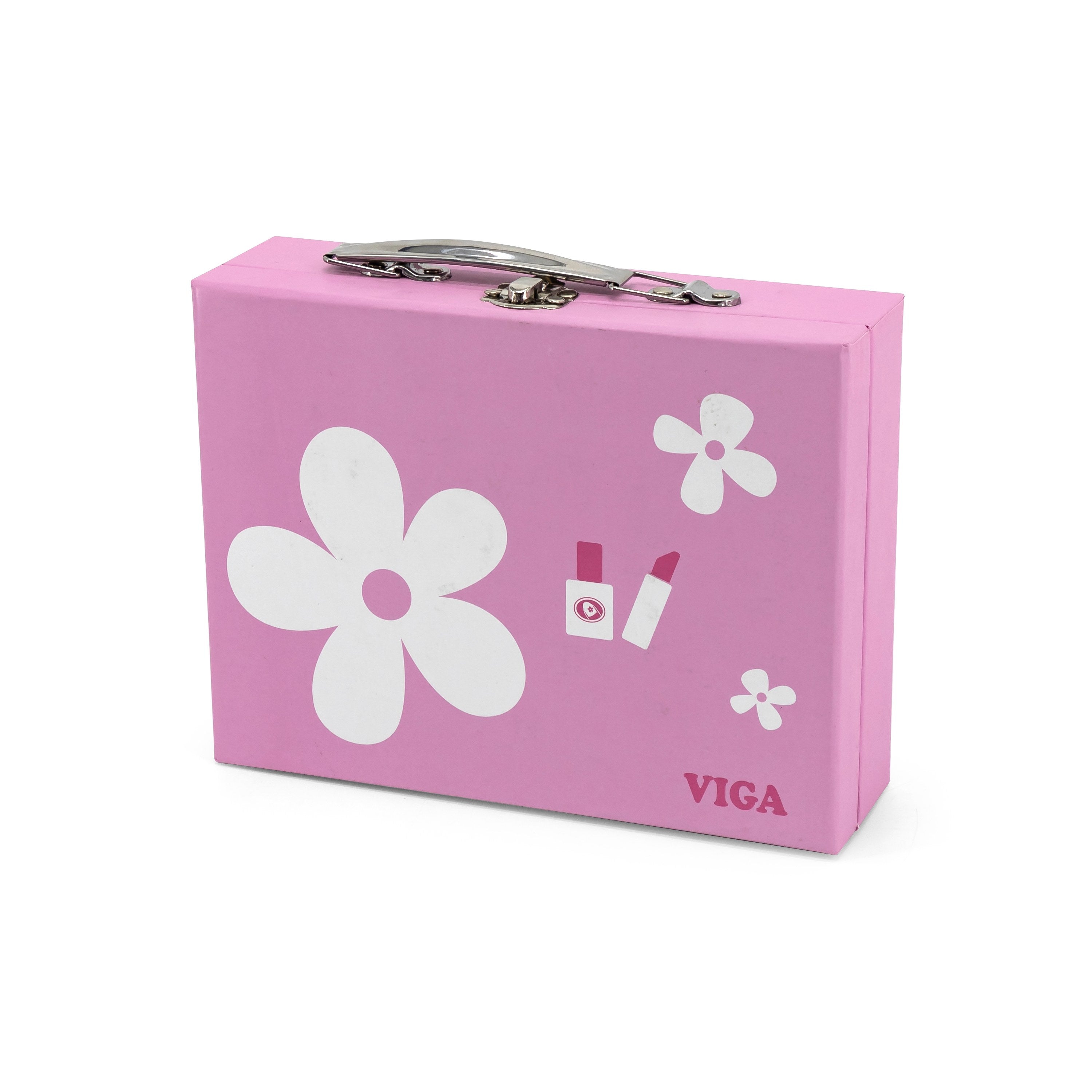 Viga Wooden Little Princess Vanity Case - 11pc Pretend Play Beauty Set