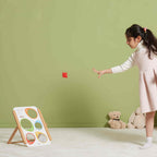 Viga Wooden Bean Bag Toss Game - Foldable Scoring Activity Set for Kids