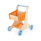 Viga 2-in-1 Wooden Shopping Cart & Toddler Walker - Montessori Role Play Toy