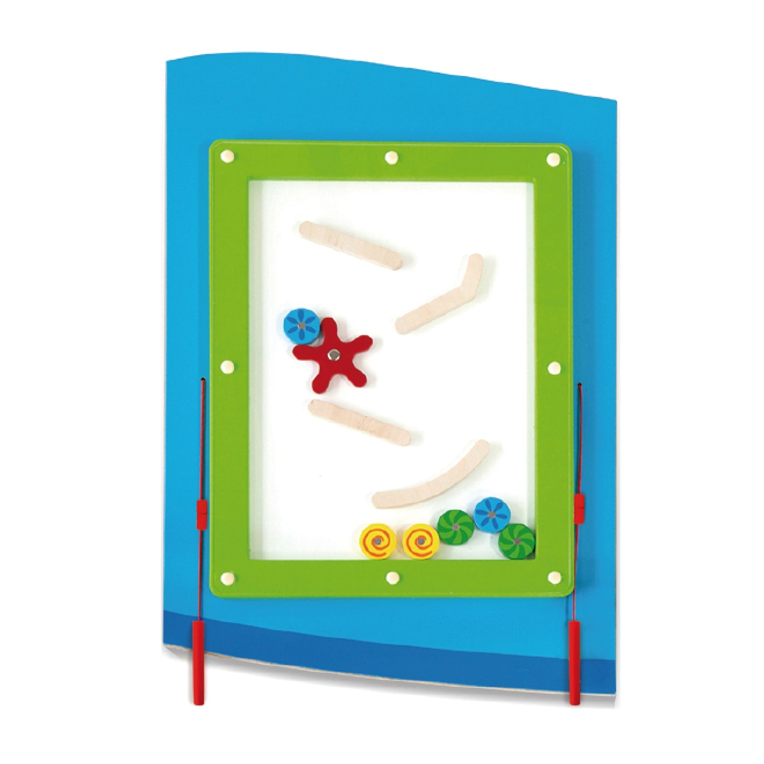 Viga Airplane 5-Piece Wall Toy - Large Montessori Sensory Activity Center for Kids