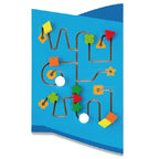 Viga Airplane 5-Piece Wall Toy - Large Montessori Sensory Activity Center for Kids