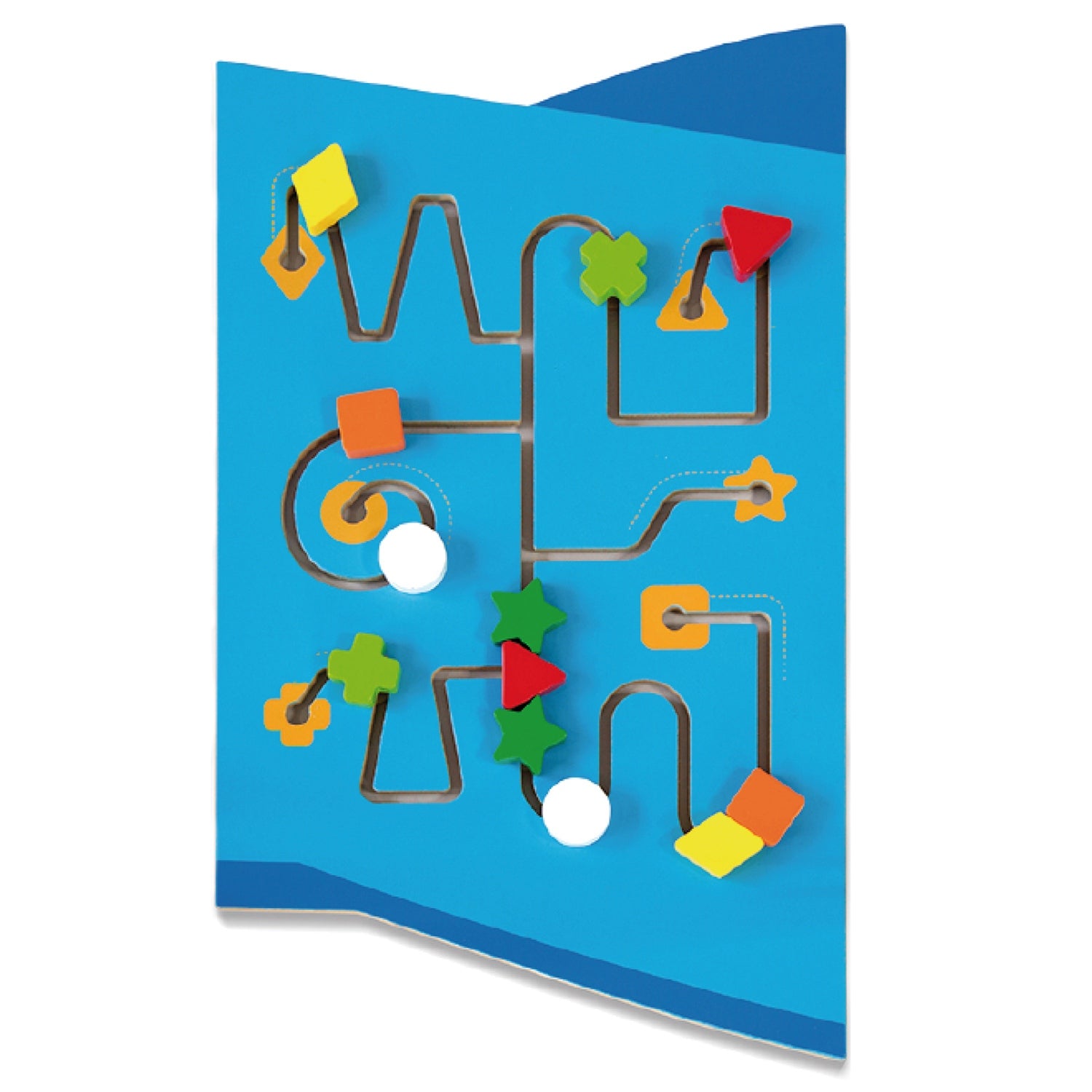 Viga Airplane 5-Piece Wall Toy - Large Montessori Sensory Activity Center for Kids