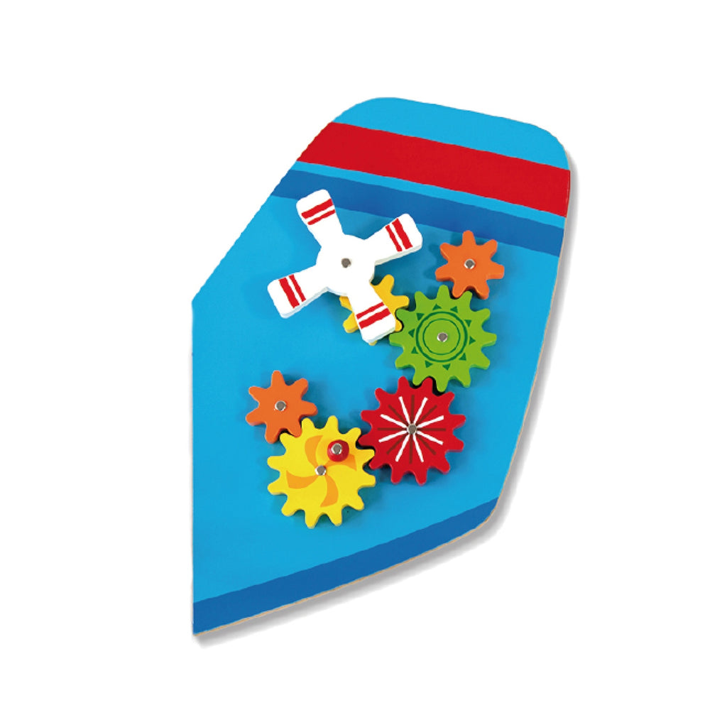 Viga Airplane 5-Piece Wall Toy - Large Montessori Sensory Activity Center for Kids