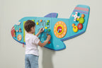 Viga Airplane 5-Piece Wall Toy - Large Montessori Sensory Activity Center for Kids