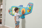 Viga Airplane 5-Piece Wall Toy - Large Montessori Sensory Activity Center for Kids