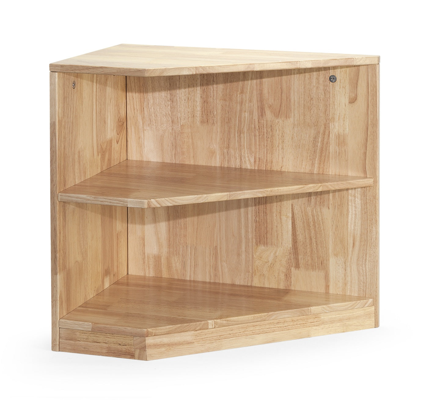 Viga Modern White Wooden Kitchen Corner Cabinet - Rubberwood Modular Pivot Unit