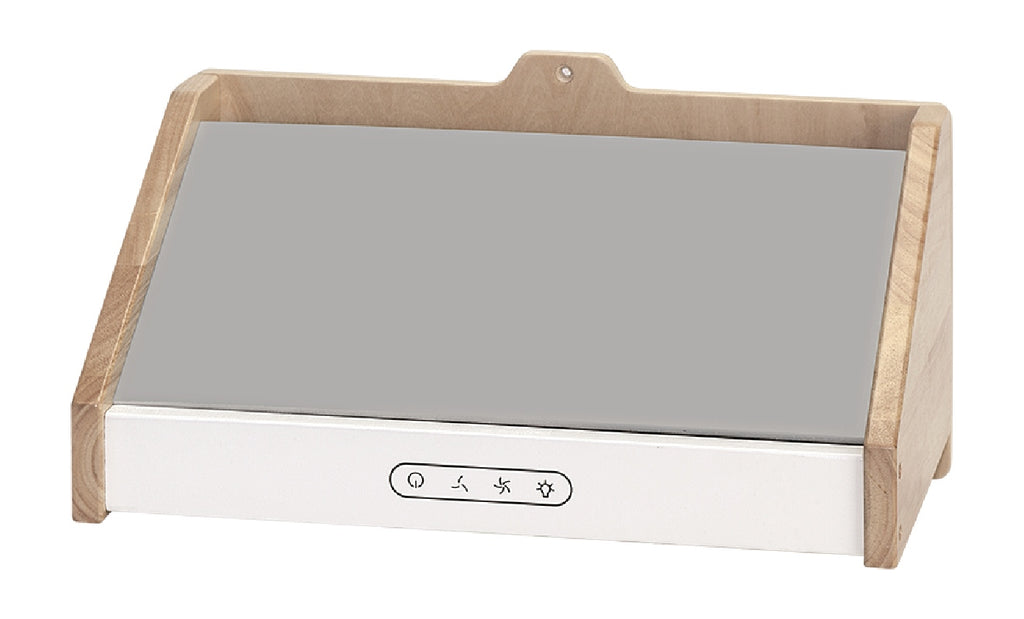 Viga Modern White Wooden Kitchen Wall Unit - 1.1m Microwave, Hood & Cabinet Set