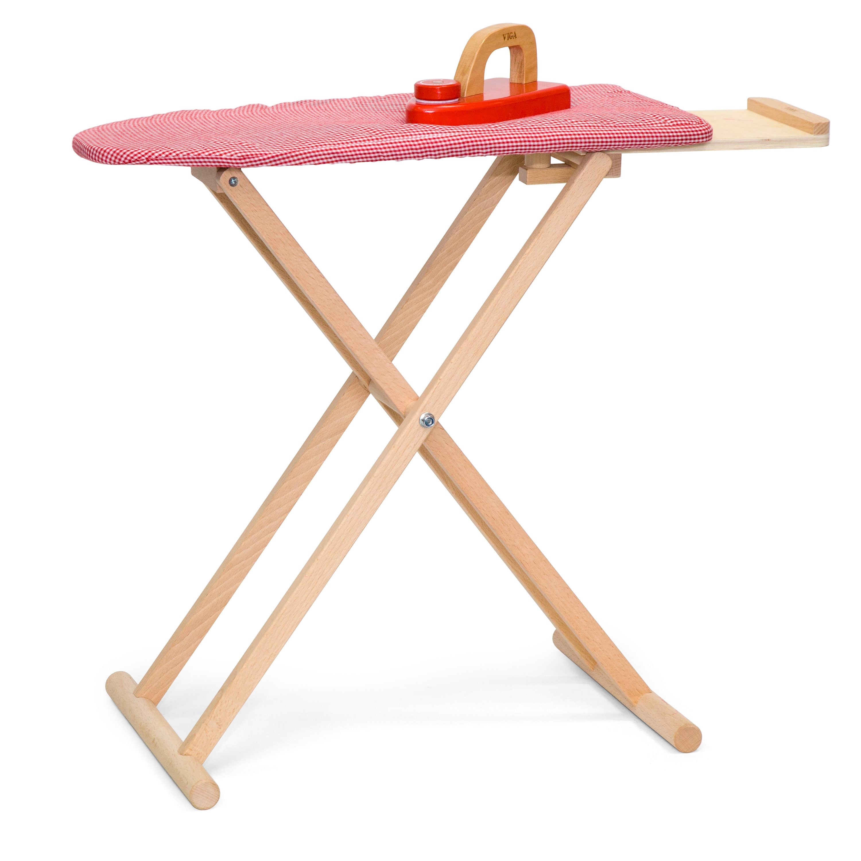 Viga Wooden Ironing Board & Iron Set - Montessori Practical Life Skill Toy