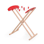 Viga Wooden Clothes Drying Rack with 8 Pegs - Montessori Practical Life Skill Toy