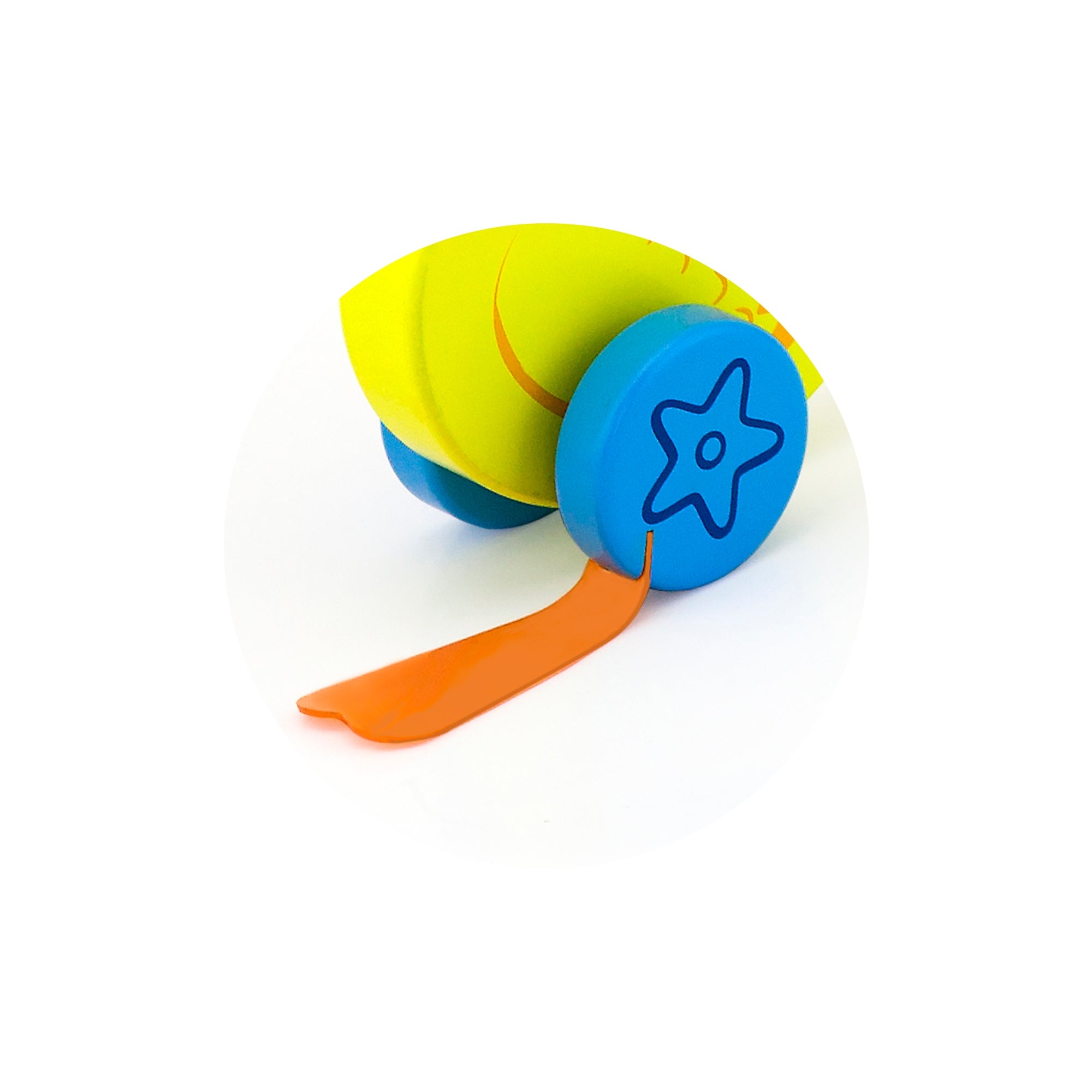 Viga Wooden Duck Push-Along Toy - Rhythmic Walking Toddler Toy with Flip-Flop Sound