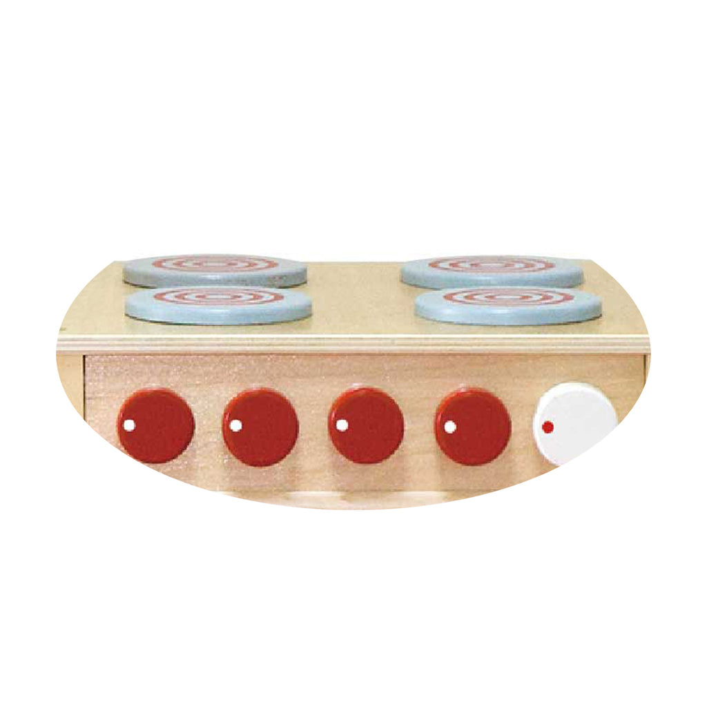 Viga 5-Piece Wooden Play Kitchen Suite - Professional Modular Montessori Furniture Set