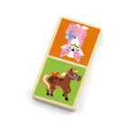 Viga Wooden Farm Animal Dominoes - 28 Piece Educational Logic & Matching Set
