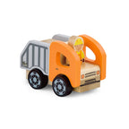 Viga Wooden Crane & Construction Vehicle Set - Montessori Engineering & Physics Play