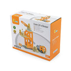 Viga Wooden Crane & Construction Vehicle Set - Montessori Engineering & Physics Play