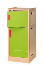 Viga Premium Light Beechwood Play Refrigerator - 92cm Double Door Unit