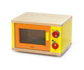 Viga Premium Light Beechwood Play Microwave - Realistic Tabletop Wooden Toy