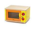 Viga Premium Light Beechwood Play Microwave - Realistic Tabletop Wooden Toy