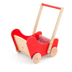 Viga Premium Wooden Doll Stroller & Walker - 2-in-1 Nurturing Role Play Toy