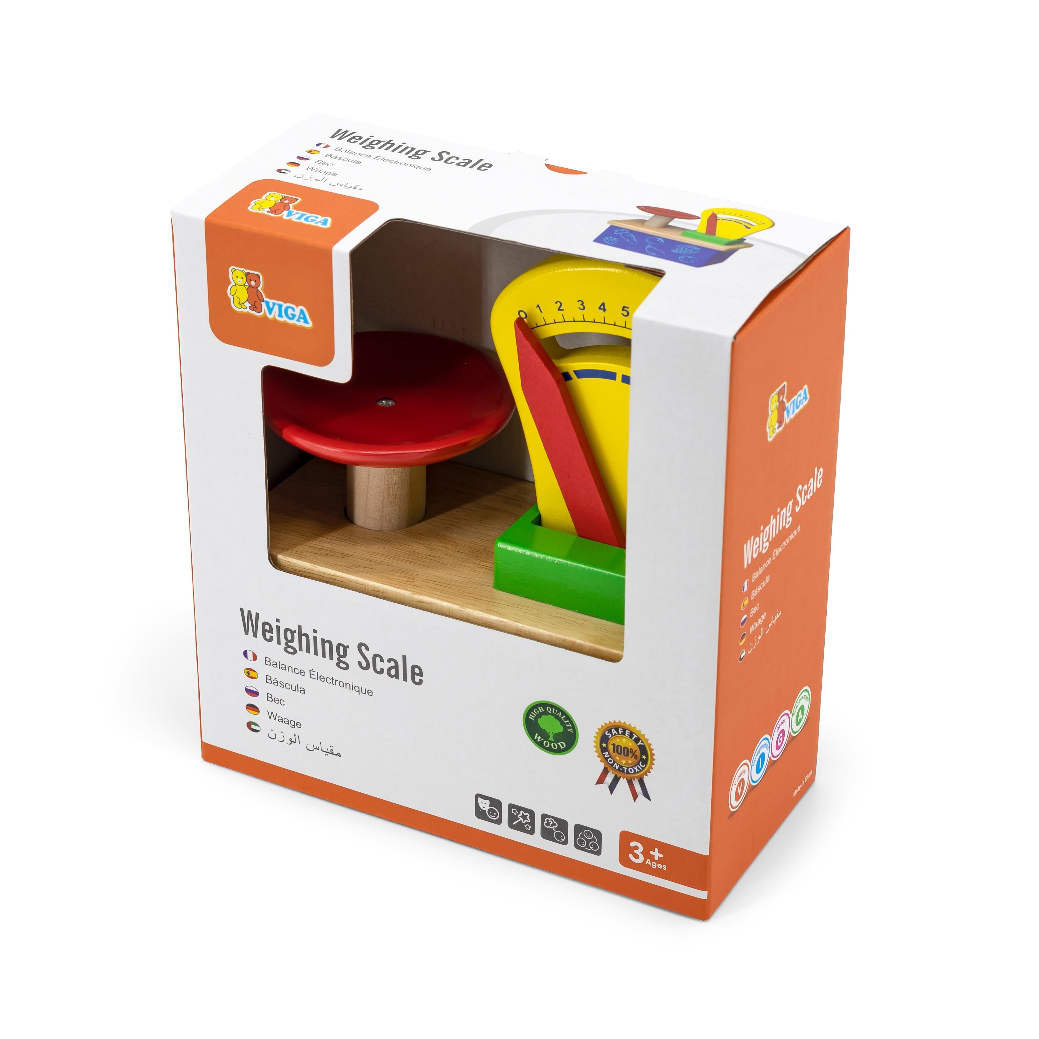 Viga Functional Wooden Market Scale - Montessori STEM Weight & Measurement Toy