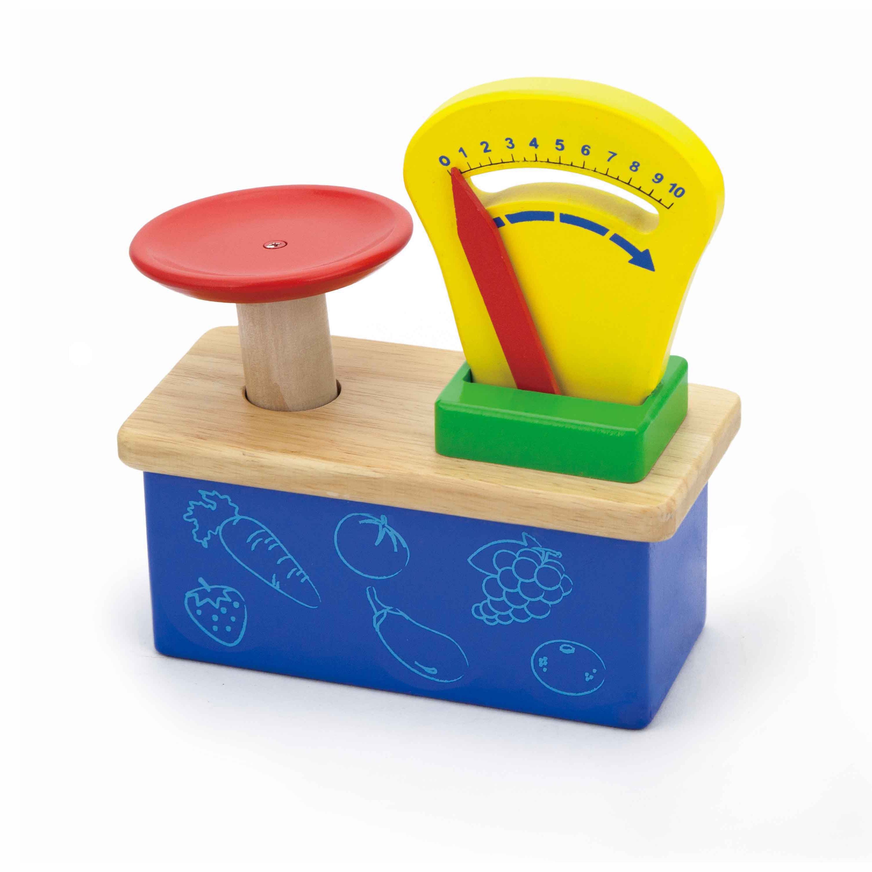 Viga Functional Wooden Market Scale - Montessori STEM Weight & Measurement Toy