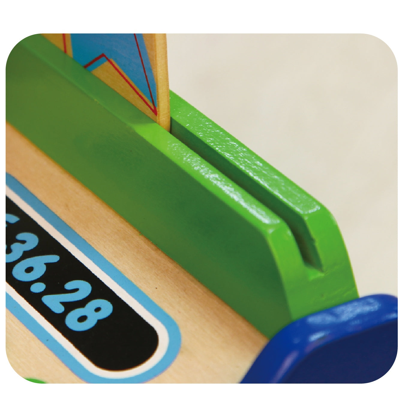 Viga 44-Piece Mini Wooden Cash Register Set - Montessori Math & Money Learning Toy