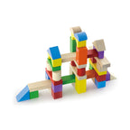 Viga 100-Piece Classic Wooden Building Blocks with Large Storage Bucket