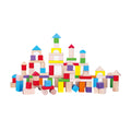 Viga 100-Piece Classic Wooden Building Blocks with Large Storage Bucket