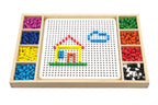 Viga 2-in-1 Wooden Creative Pegboard & Ludo Game - 427pc Master Creative Set