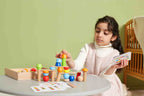 Viga Geometric Stacking Tower - 53pc Balancing & Engineering Set with Beechwood Box