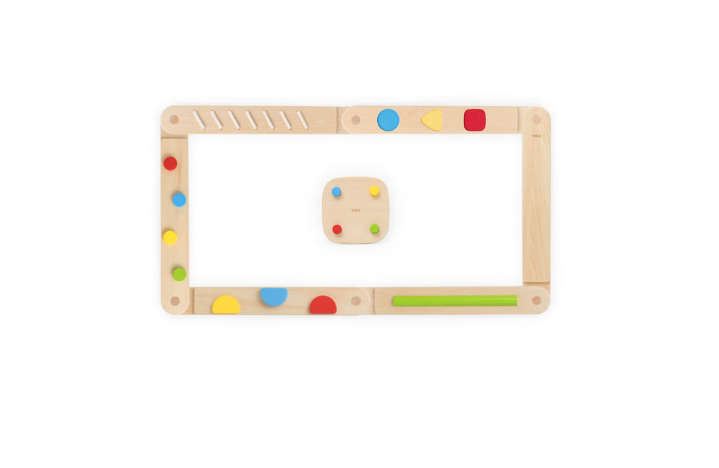 Viga 7-Piece Wooden Sensory Balance Beam Set - Modular Obstacle Course for Toddlers
